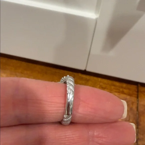 Judith Ripka Sterling Silver & White Drusy Ring W/Diamonique Accents - Picture 2 of 4